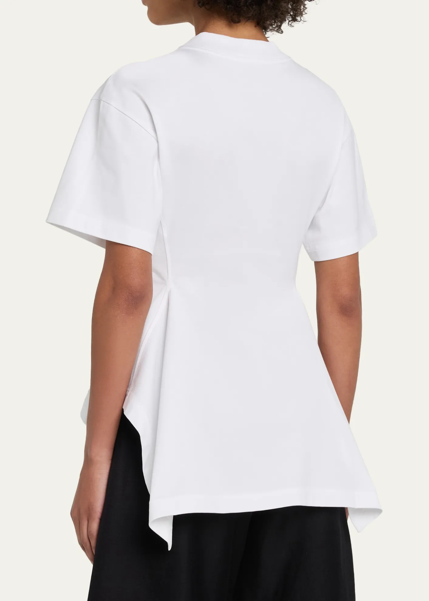 ALAIAPanelled Short-Sleeve Top
