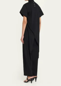 ALAIAShort-Sleeve Asymmetric Triangle T-Shirt