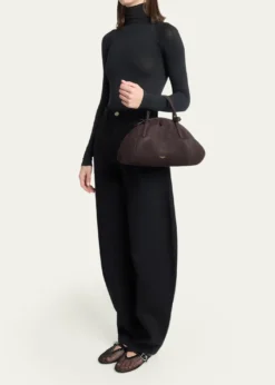 ALAIASmall Dome Top-Handle Bag in Suede