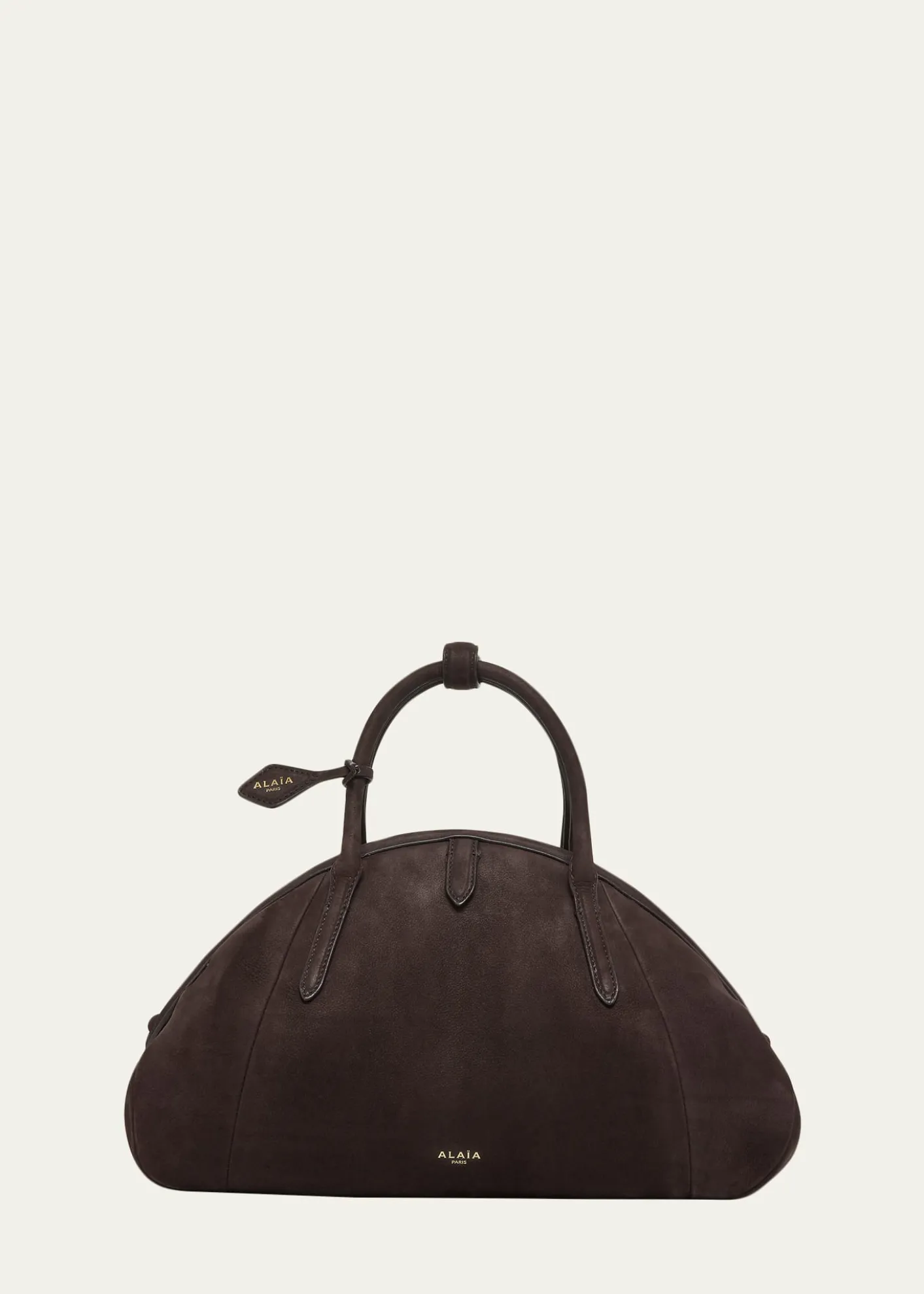 ALAIASmall Dome Top-Handle Bag in Suede