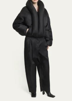 ALAIATaffeta Padded Bomber Jacket