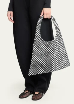 ALAIAWoven Leather Hobo Bag