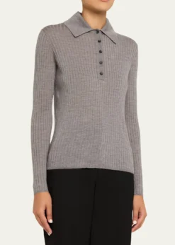 A.L.C.Alex Long-Sleeve Ribbed Wool Top