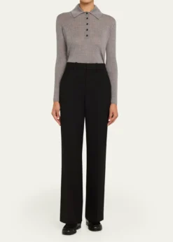 A.L.C.Alex Long-Sleeve Ribbed Wool Top