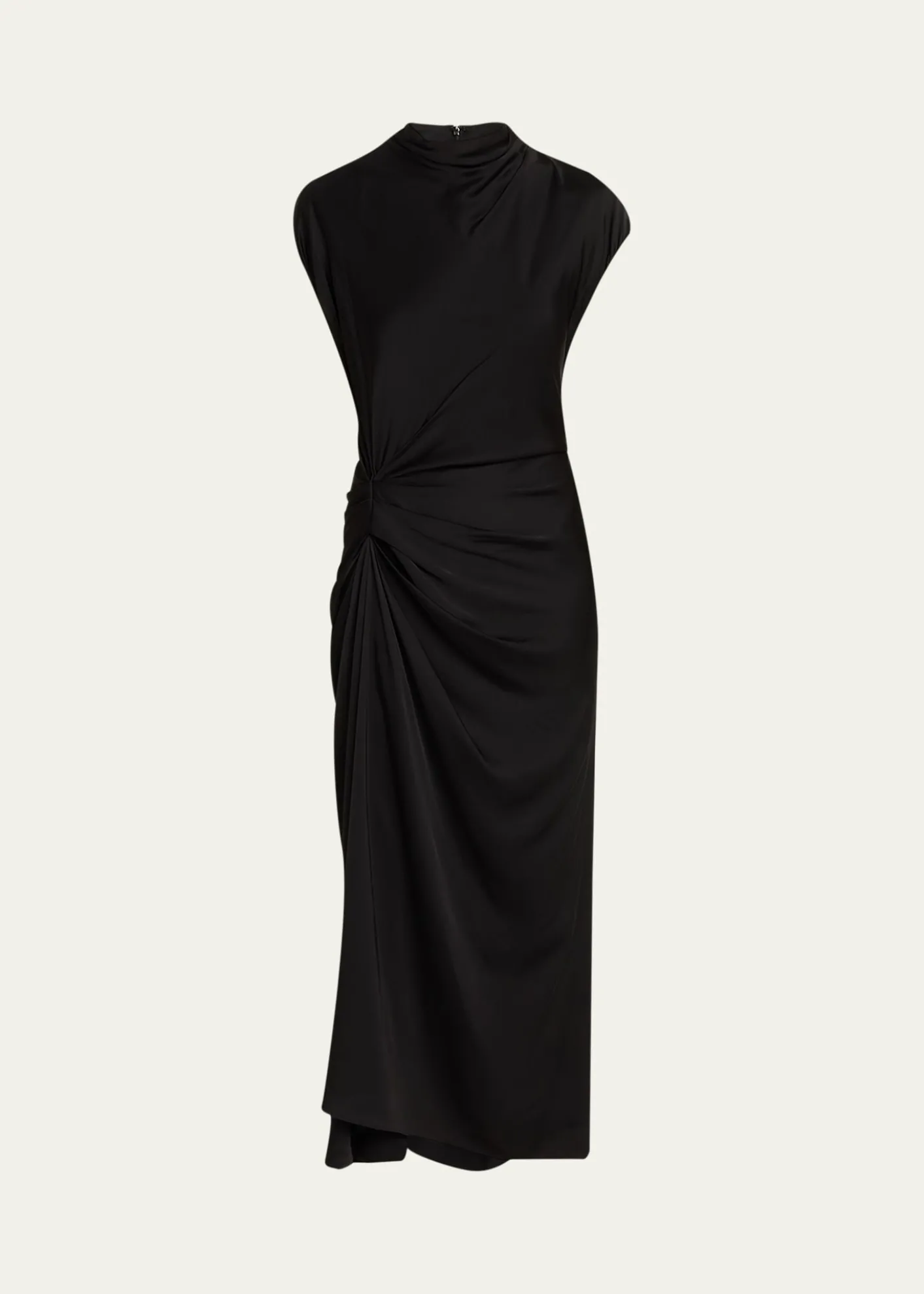 A.L.C.Alma Draped Satin Viscose Dress