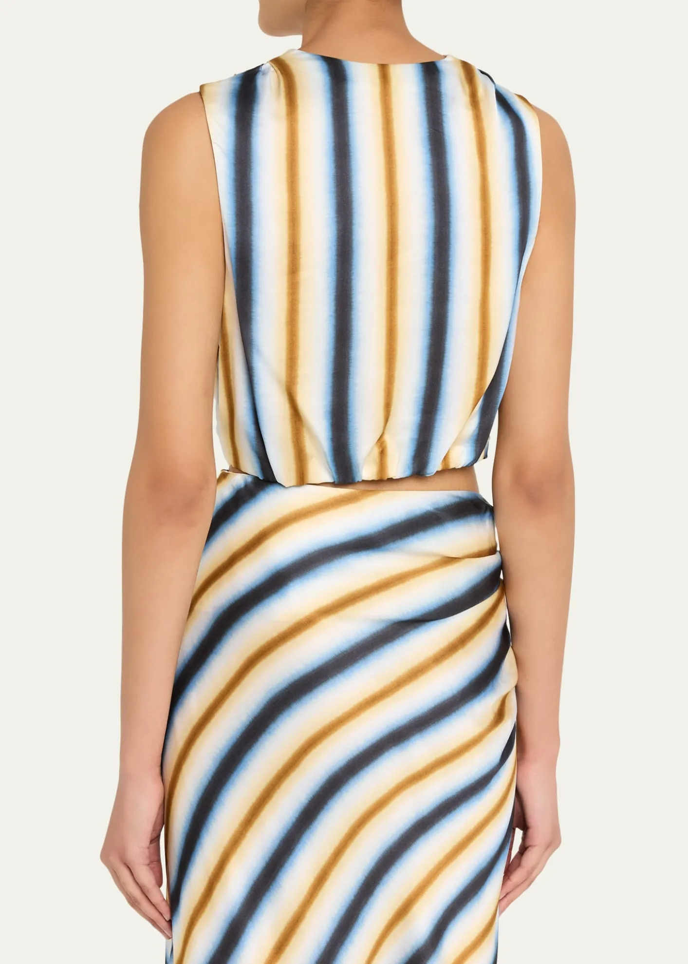 A.L.C.Brooklyn Twist-Hem Crop Top