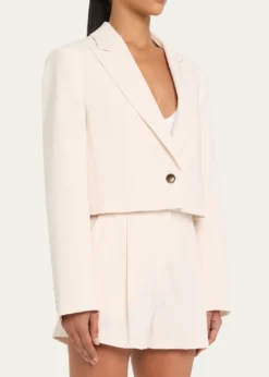 A.L.C.Cam Cropped Single-Breasted Jacket