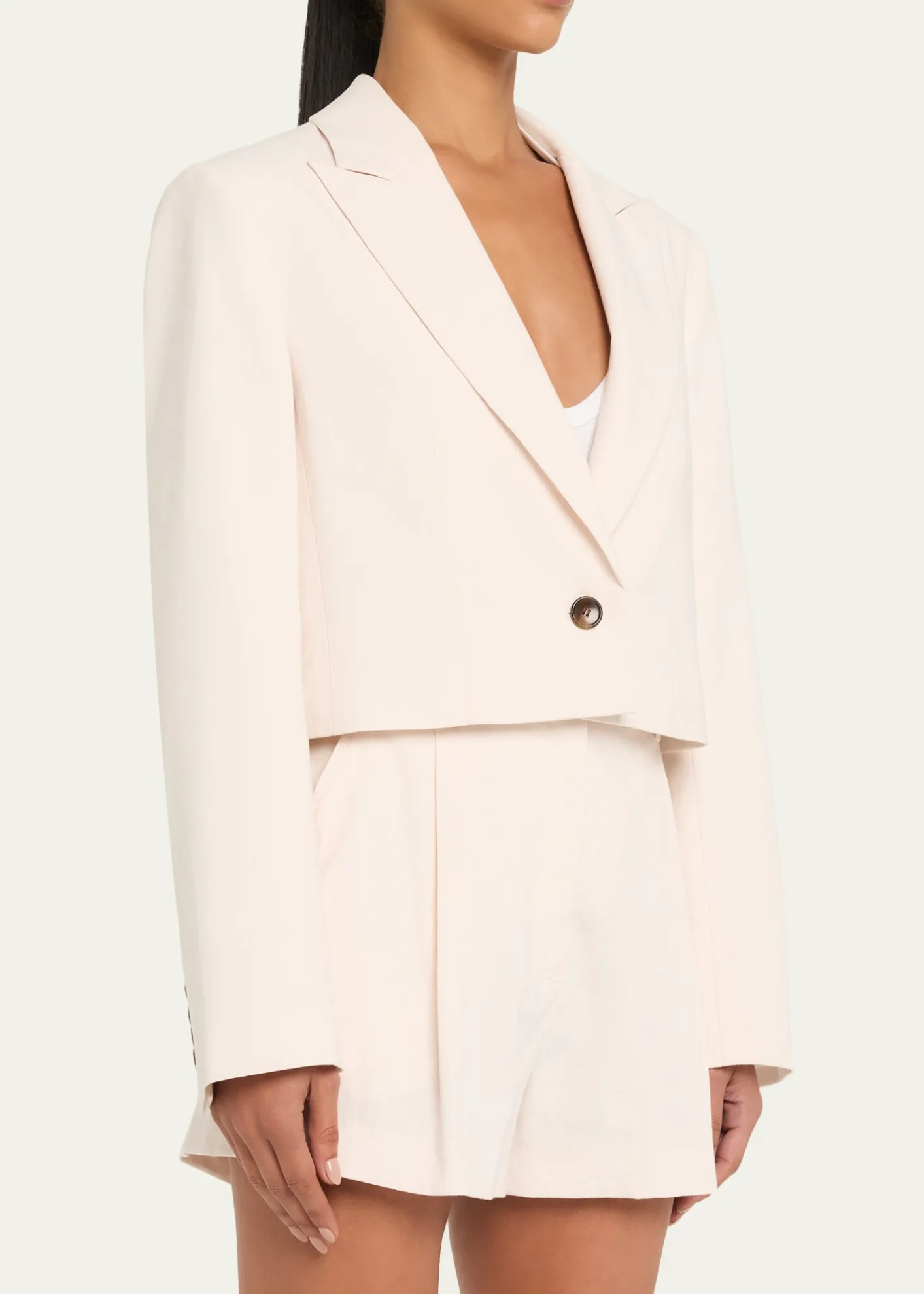A.L.C.Cam Cropped Single-Breasted Jacket