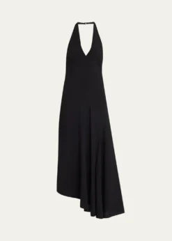 A.L.C.Celina Linen-Blend Halter Dress