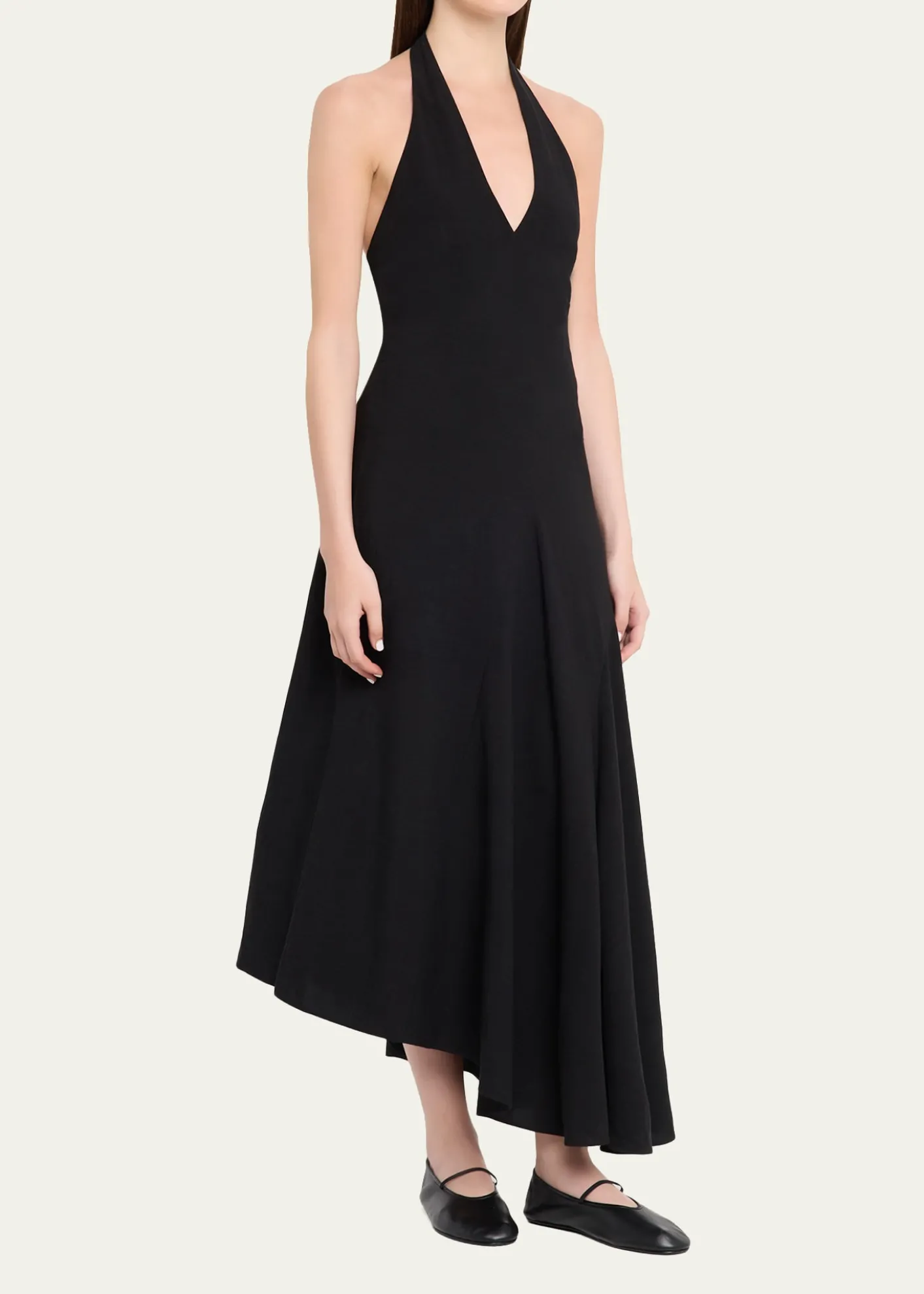 A.L.C.Celina Linen-Blend Halter Dress