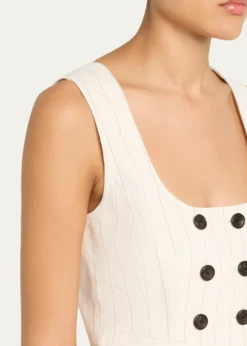 A.L.C.Darcy Pinstripe Cropped Vest