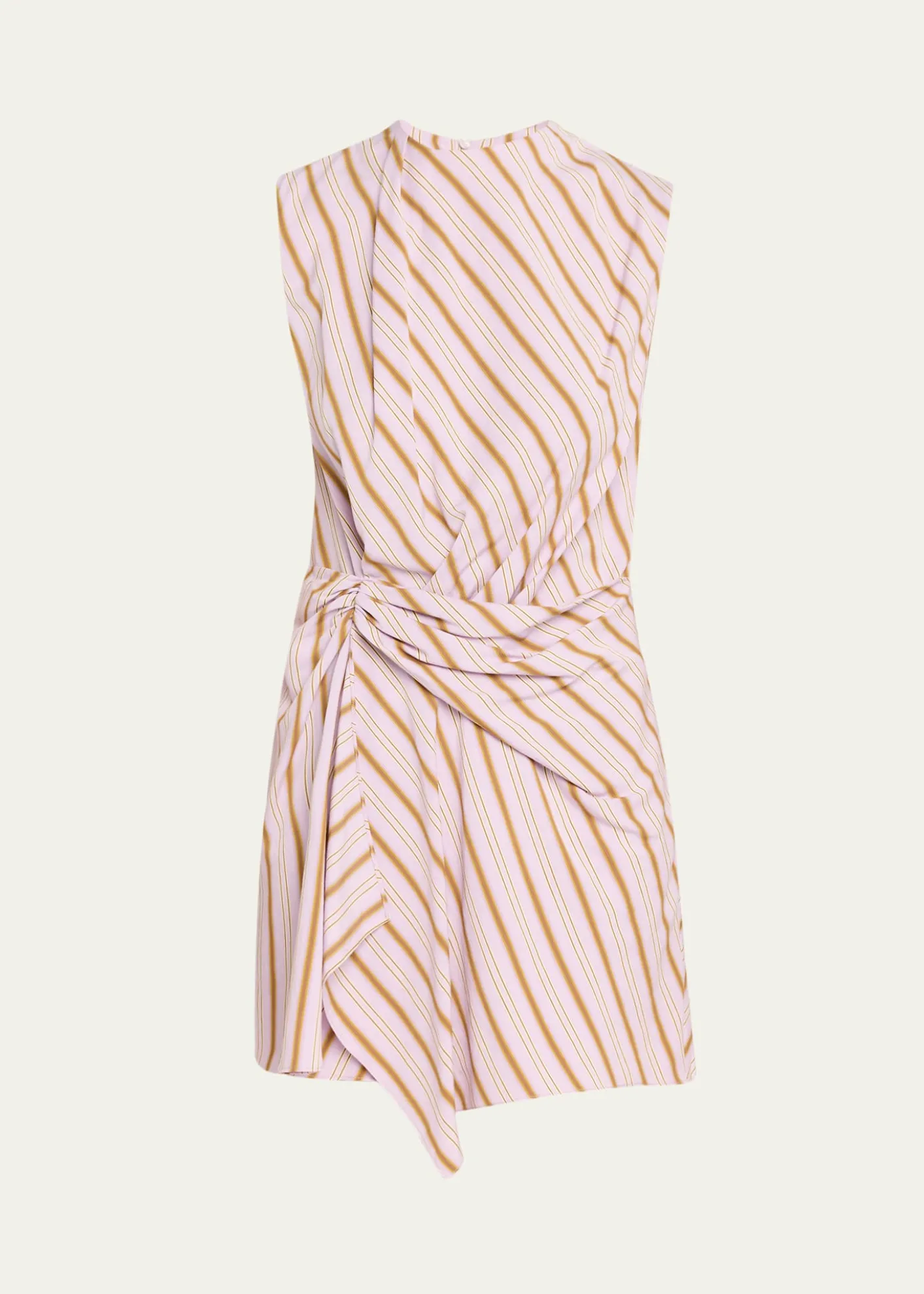 A.L.C.Dion Stripe Draped Mini Dress