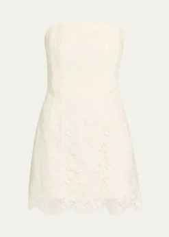 A.L.C.Eliana Strapless Lace Mini Dress