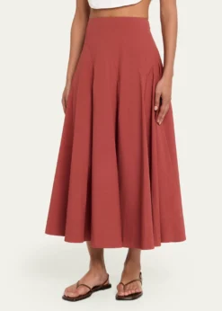 A.L.C.Gemma Paneled Midi Skirt