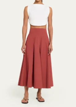 A.L.C.Gemma Paneled Midi Skirt