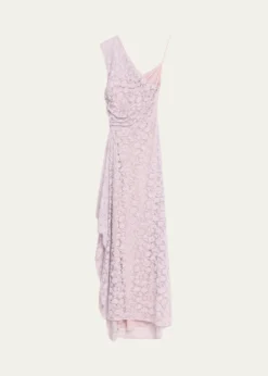 A.L.C.Gia Asymmetric Draped Lace Gown