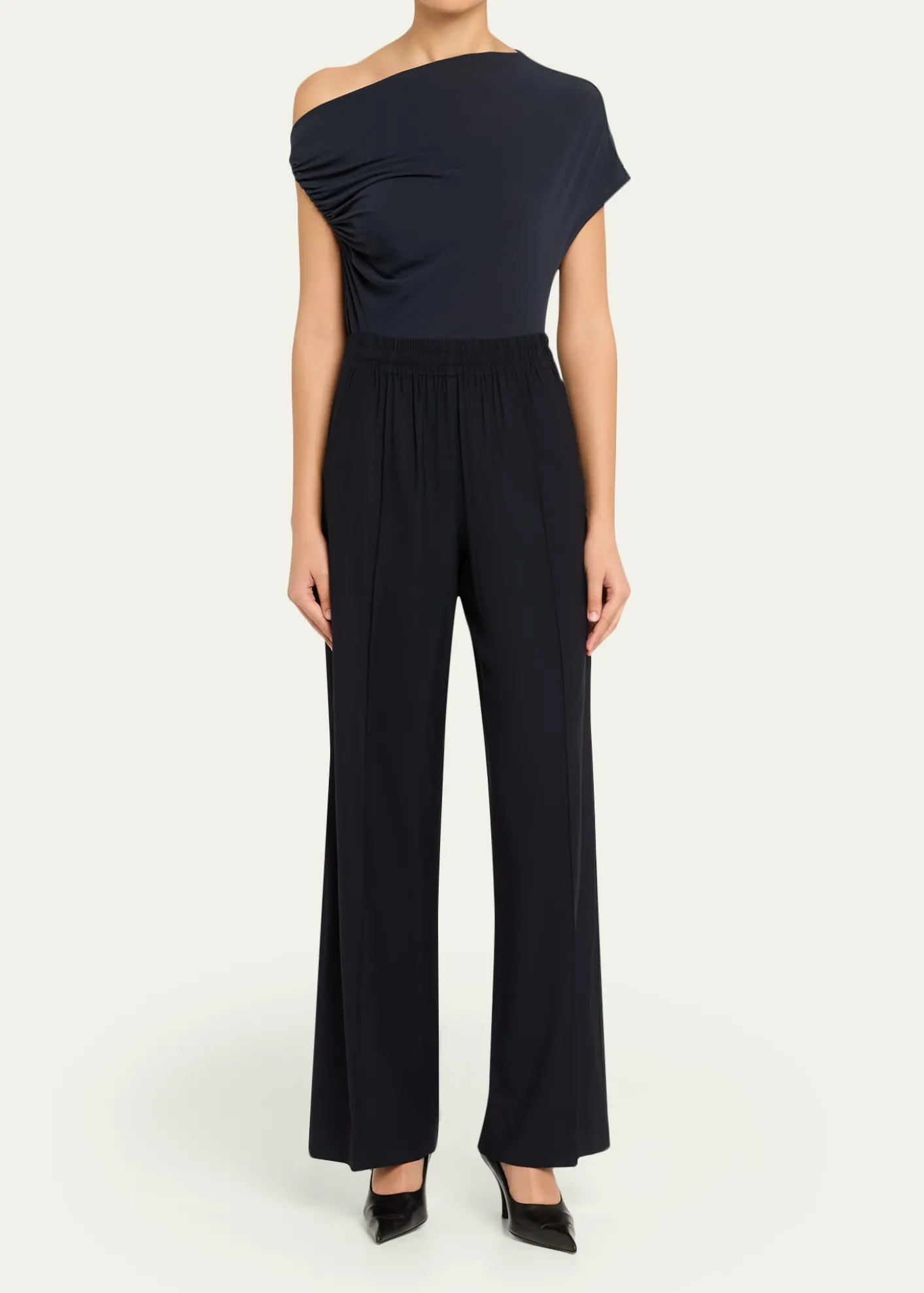A.L.C.Halle Ruched Asymmetric Tee