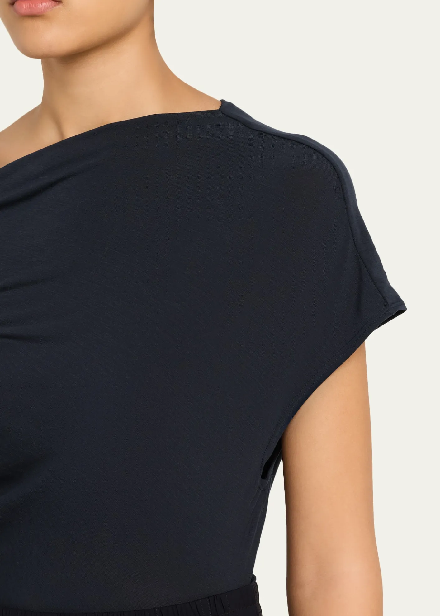 A.L.C.Halle Ruched Asymmetric Tee