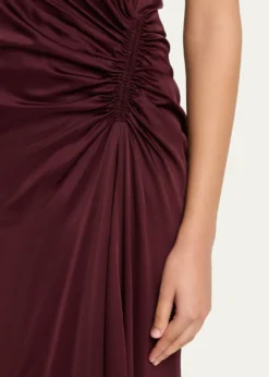A.L.C.Inez Satin Mock-Neck Gown