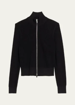 A.L.C.Jax Open-Work Zip Cardigan