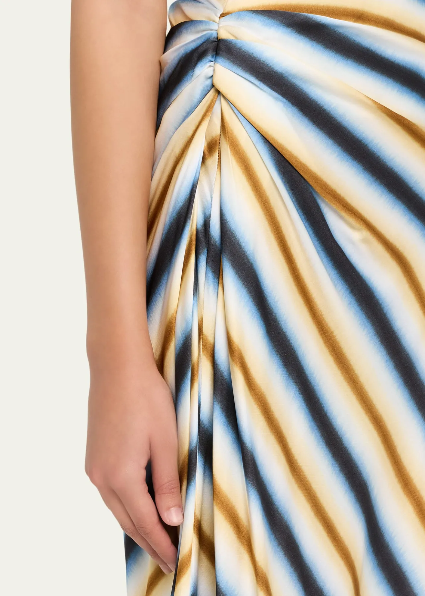 A.L.C.Jean Stripe Column Skirt