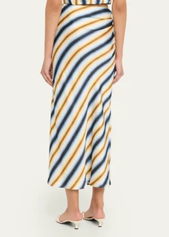 A.L.C.Jean Stripe Column Skirt