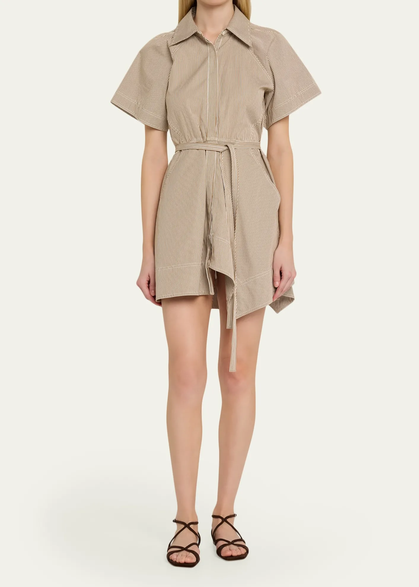 A.L.C.Julie Pinstripe Mini Shirtdress