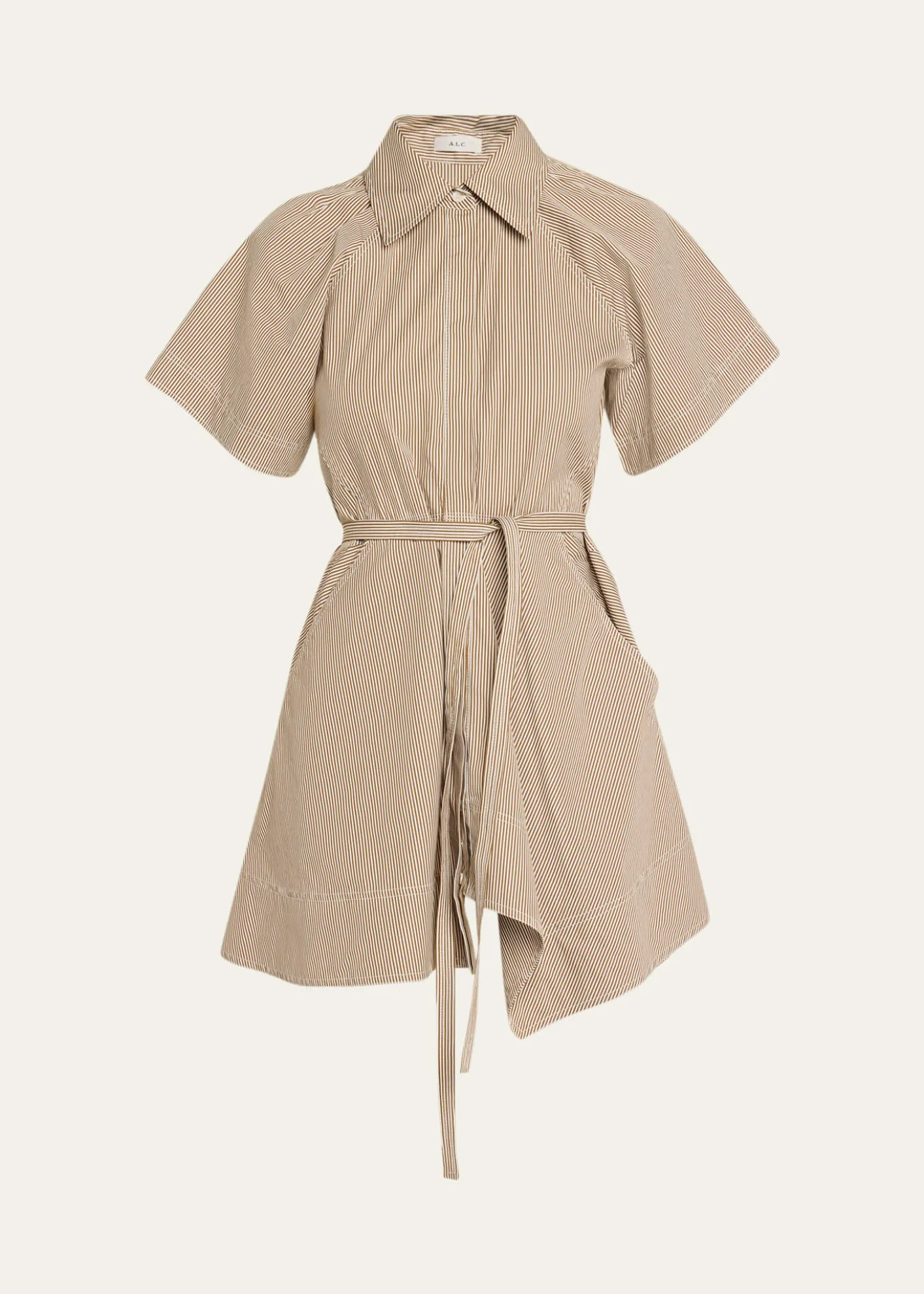 A.L.C.Julie Pinstripe Mini Shirtdress