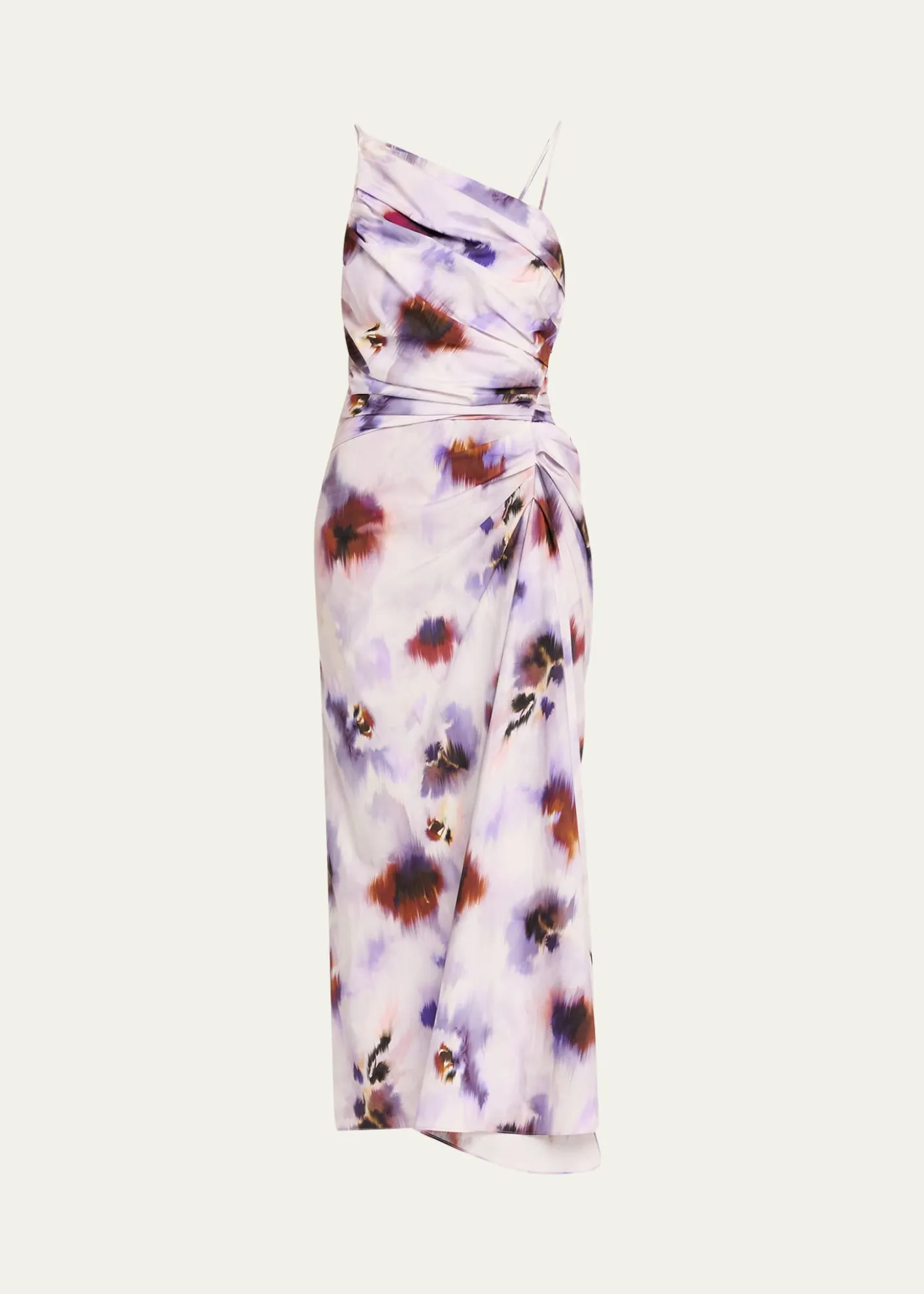 A.L.C.Juno Asymmetric Floral Midi Dress