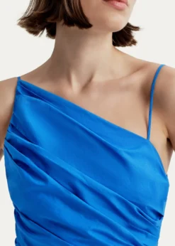 A.L.C.Juno Ruched One-Shoulder Midi Dress