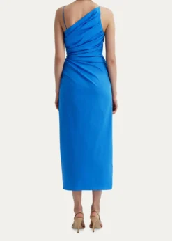 A.L.C.Juno Ruched One-Shoulder Midi Dress