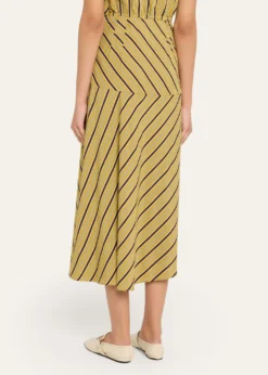 A.L.C.Kara Stripe Midi Skirt
