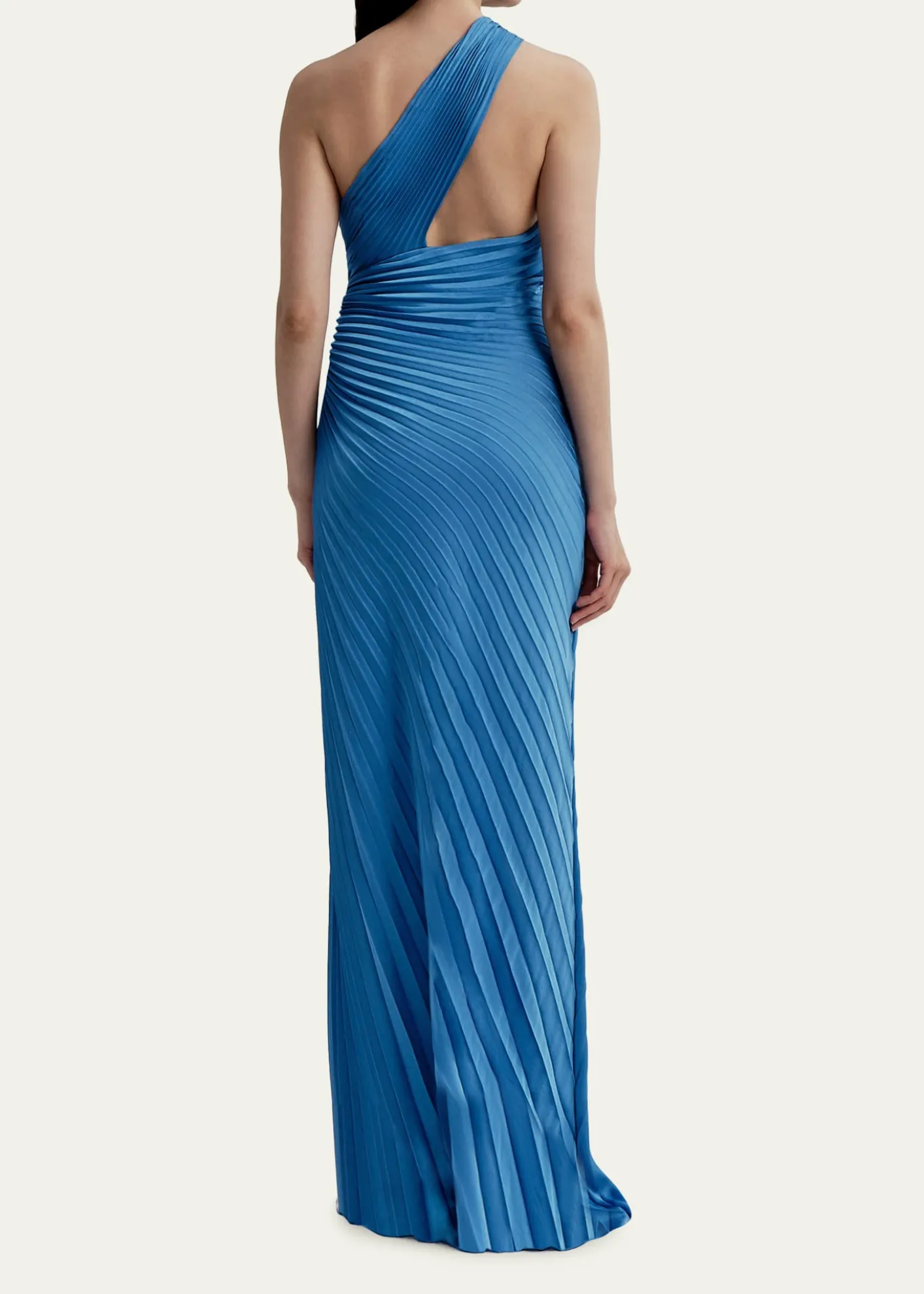A.L.C.Lara Pleated Satin Gown