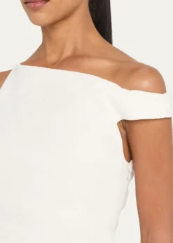 A.L.C.Leia Asymmetric One-Shoulder Linen-Blend Mini Dress