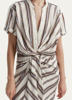 A.L.C.Leonore Gathered Linen Top
