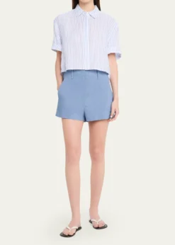 A.L.C.Liam Linen-Blend Trouser Shorts