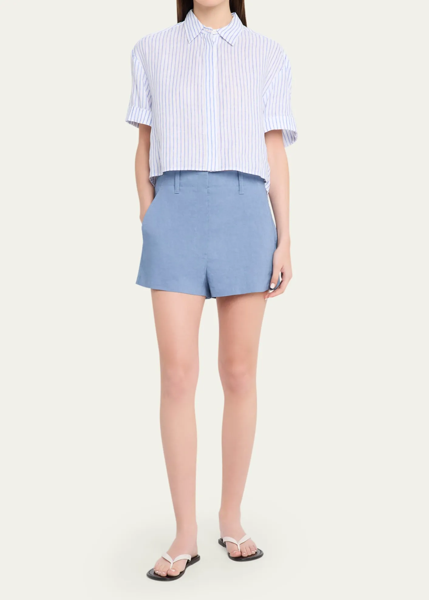 A.L.C.Liam Linen-Blend Trouser Shorts
