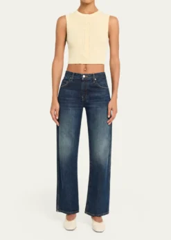 A.L.C.Lottie Button-Front Top