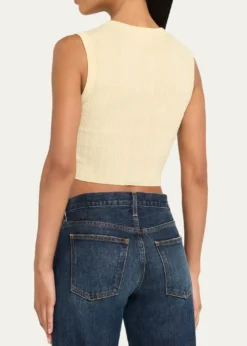 A.L.C.Lottie Button-Front Top