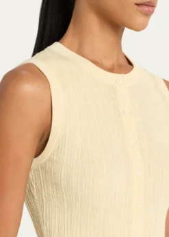 A.L.C.Lottie Button-Front Top