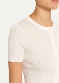 A.L.C.Lottie Textured Crop Cardigan