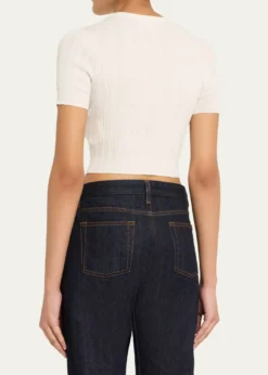 A.L.C.Lottie Textured Crop Cardigan
