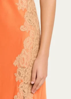 A.L.C.Lou Lace-Embroidered One-Shoulder Slip Dress