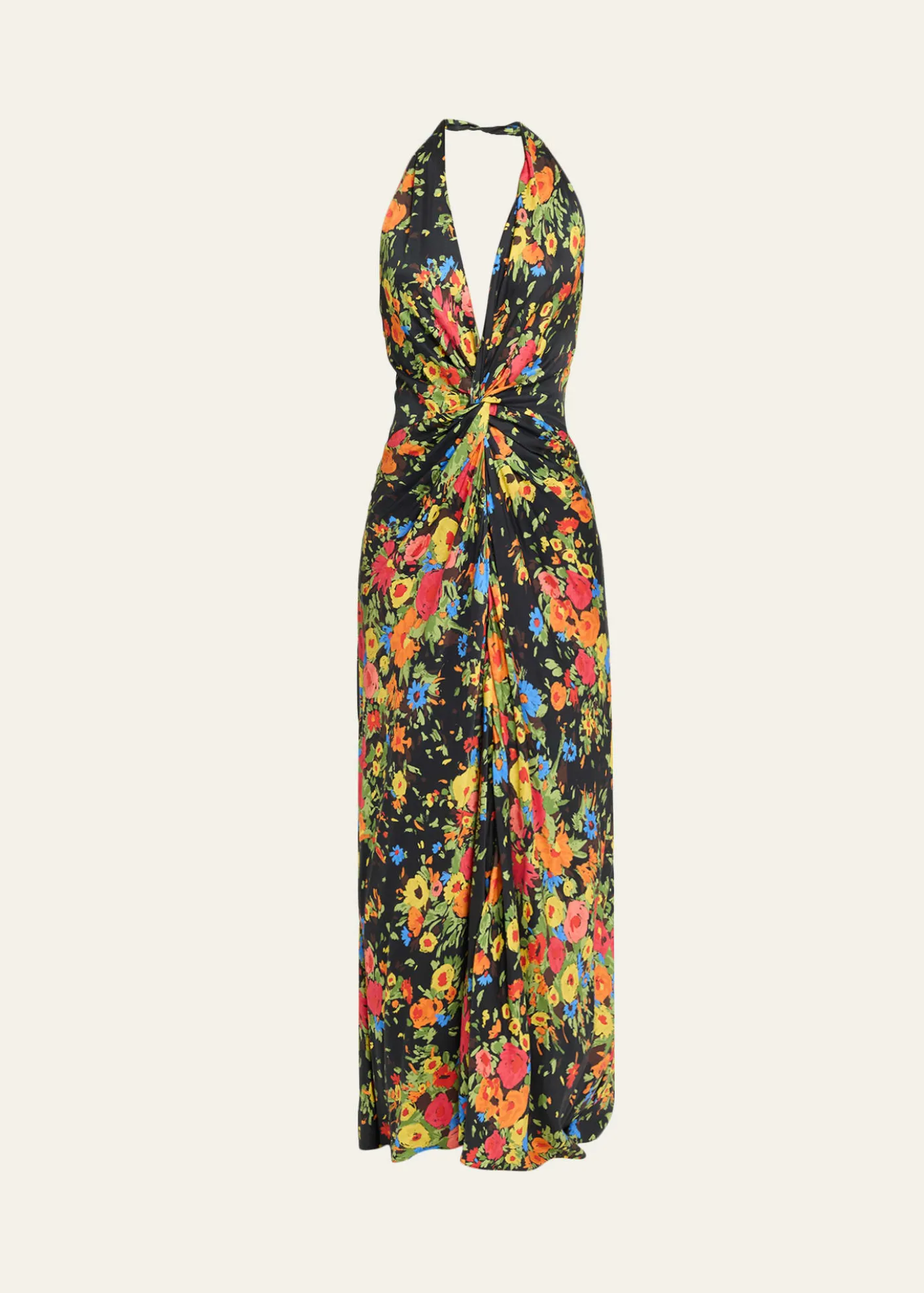 A.L.C.Mabel Floral Halter Gown