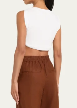 A.L.C.Mae Cropped High-Neck Top