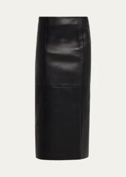 A.L.C.Marta Leather Midi Skirt