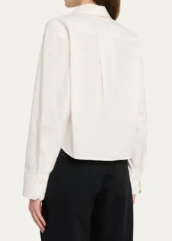 A.L.C.Maude Cropped Button-Front Top
