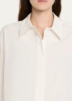 A.L.C.Maude Cropped Button-Front Top