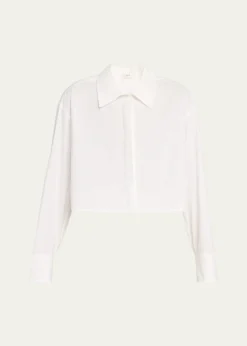A.L.C.Maude Cropped Button-Front Top