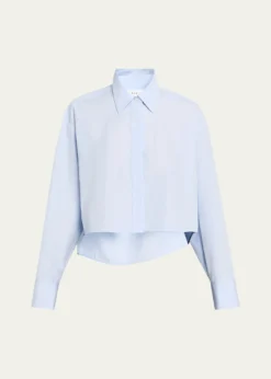 A.L.C.Maude Cropped Cotton Poplin Top